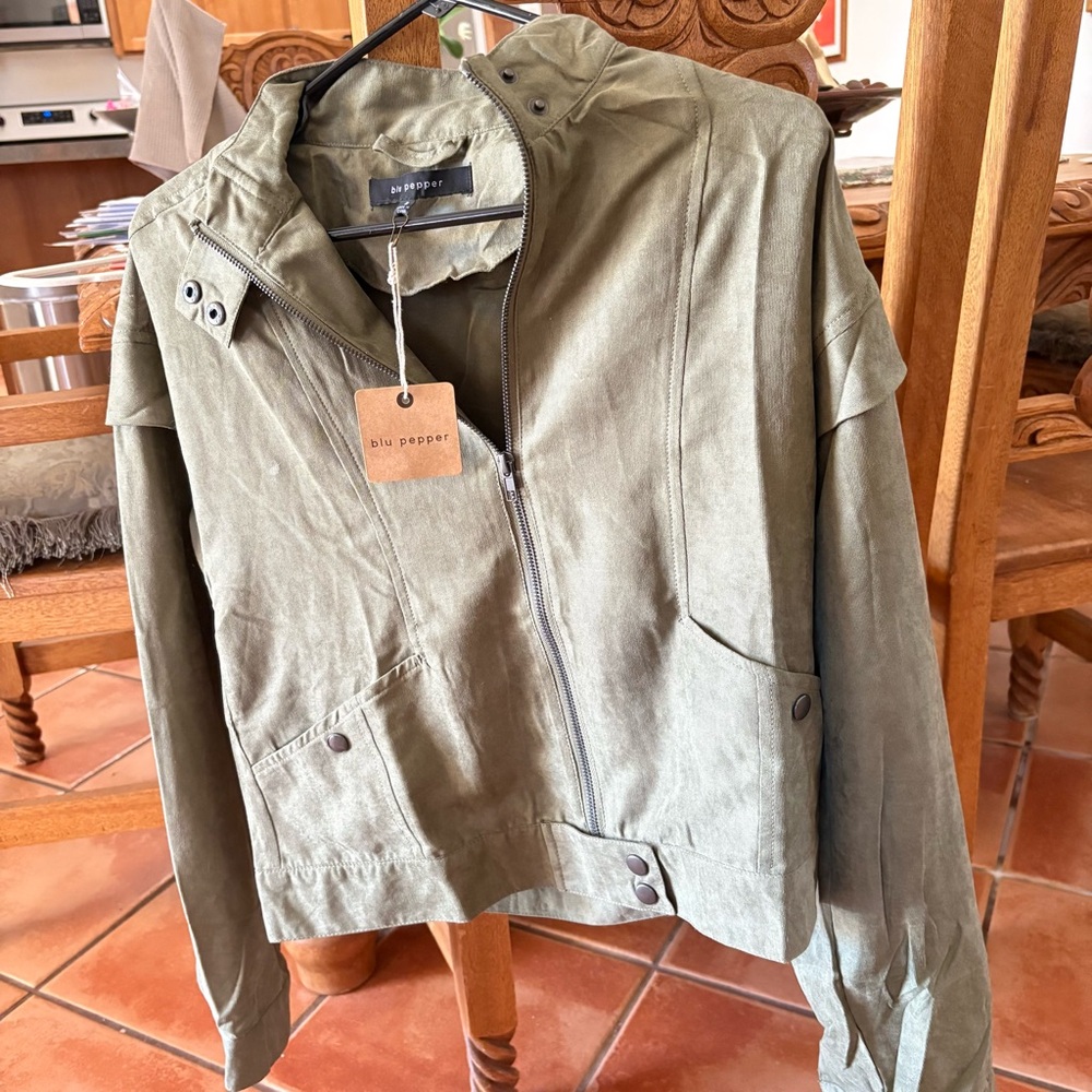 Blu PePper women's Olive Lightweight Jacket